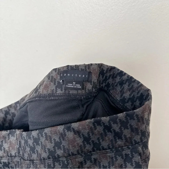 Sanctuary Womens Medium Pull On Houndstooth Printed Legging Pant - Picture 8 of 13